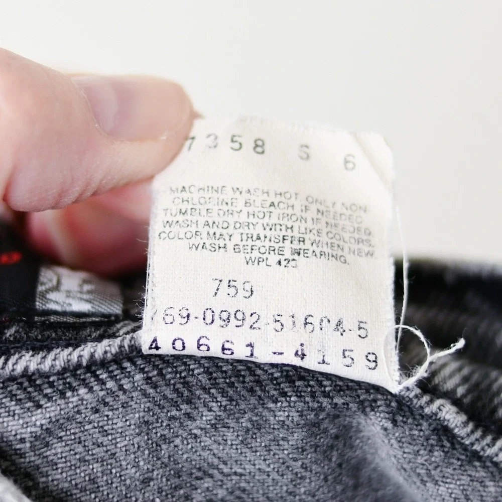 Vintage Levi's‎ SilverTab Loose Jeans 34x34 (31x32) Black Gray Y2K Baggy Skater